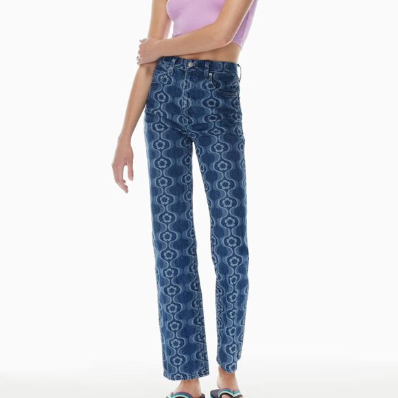 Aritzia Sunday Best Flower Print Jeans - 6 - Picture 12 of 12